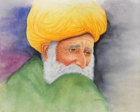 Imtiaz Ali, 16 x 14 Inch, Watercolor On Paper, Figurative Painting, AC-IMA-031